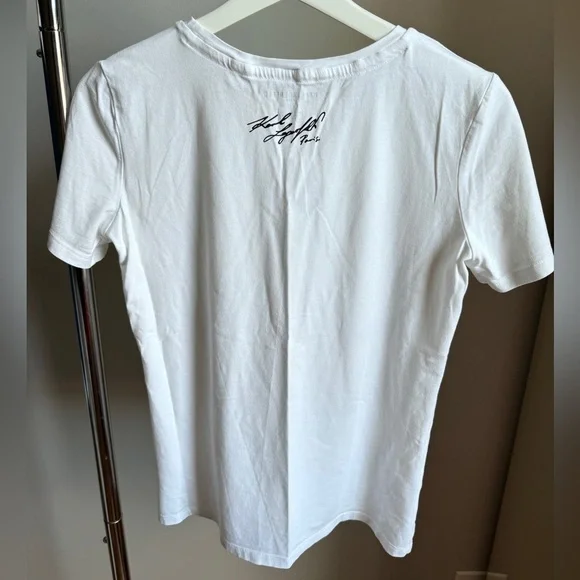 Karl Lagerfeld White T-shirt in XS - Picture 5 of 7